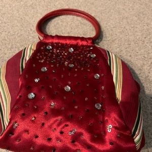 Red evening bag